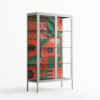 Flower B - Cabinet - Heather Zhou - Chalk - Clear glass