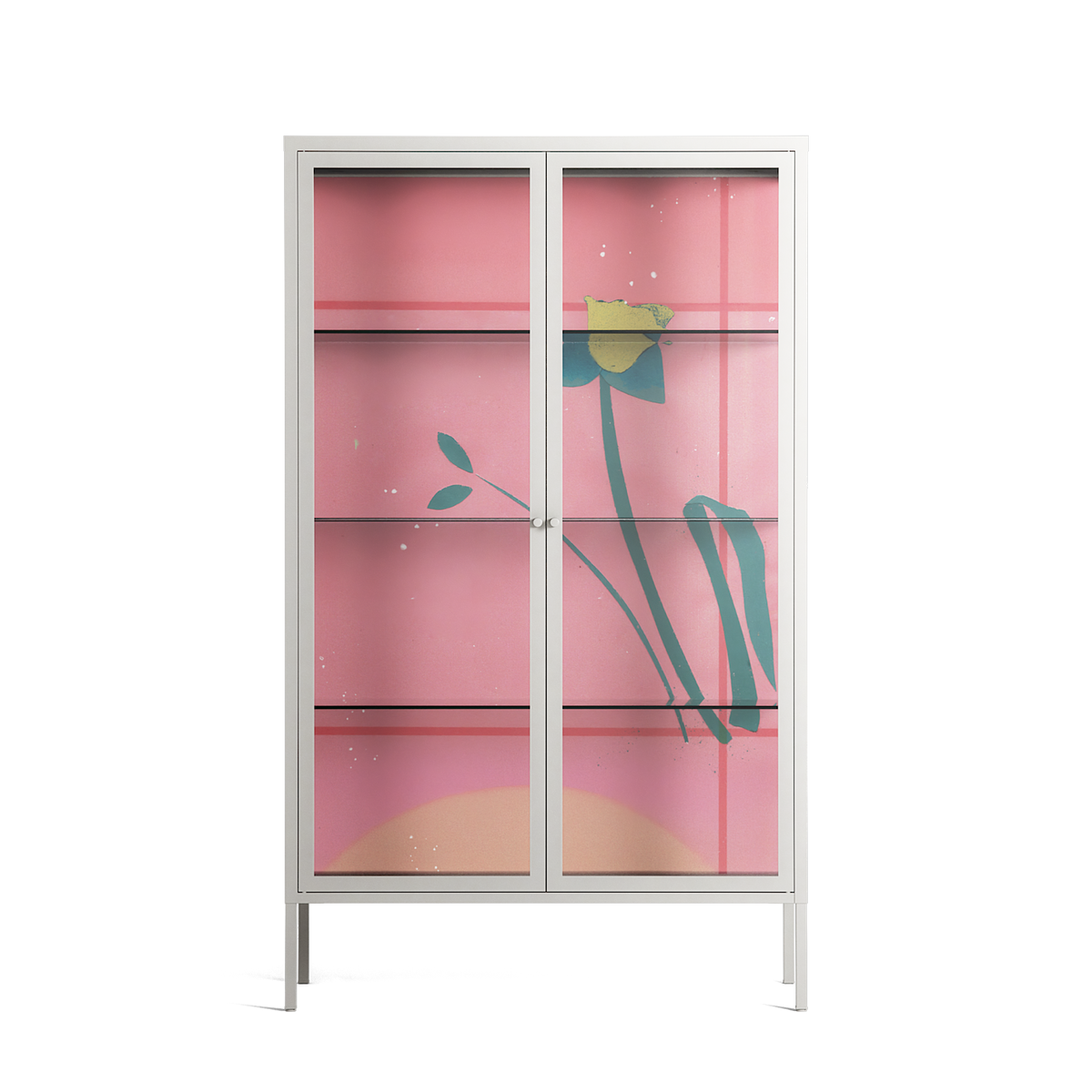 Tender Age in Bloom - Cabinet - Ciara Wade - Chalk - Clear glass