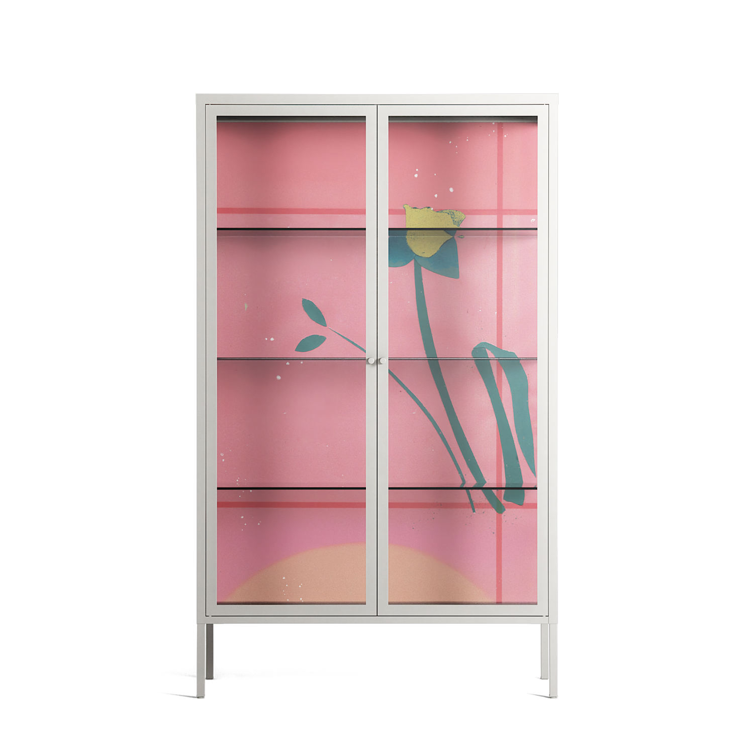 Tender Age in Bloom - Cabinet - Ciara Wade - Chalk - Clear glass
