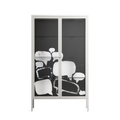 Talk Less Say More - Cabinet - Ciara Wade - Chalk - Clear glass