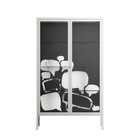 Talk Less Say More - Cabinet - Ciara Wade - Chalk - Clear glass