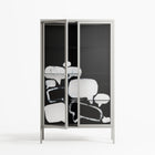 Talk Less Say More - Cabinet - Ciara Wade - Chalk - Clear glass
