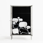 Talk Less Say More - Cabinet - Ciara Wade - Chalk - Clear glass