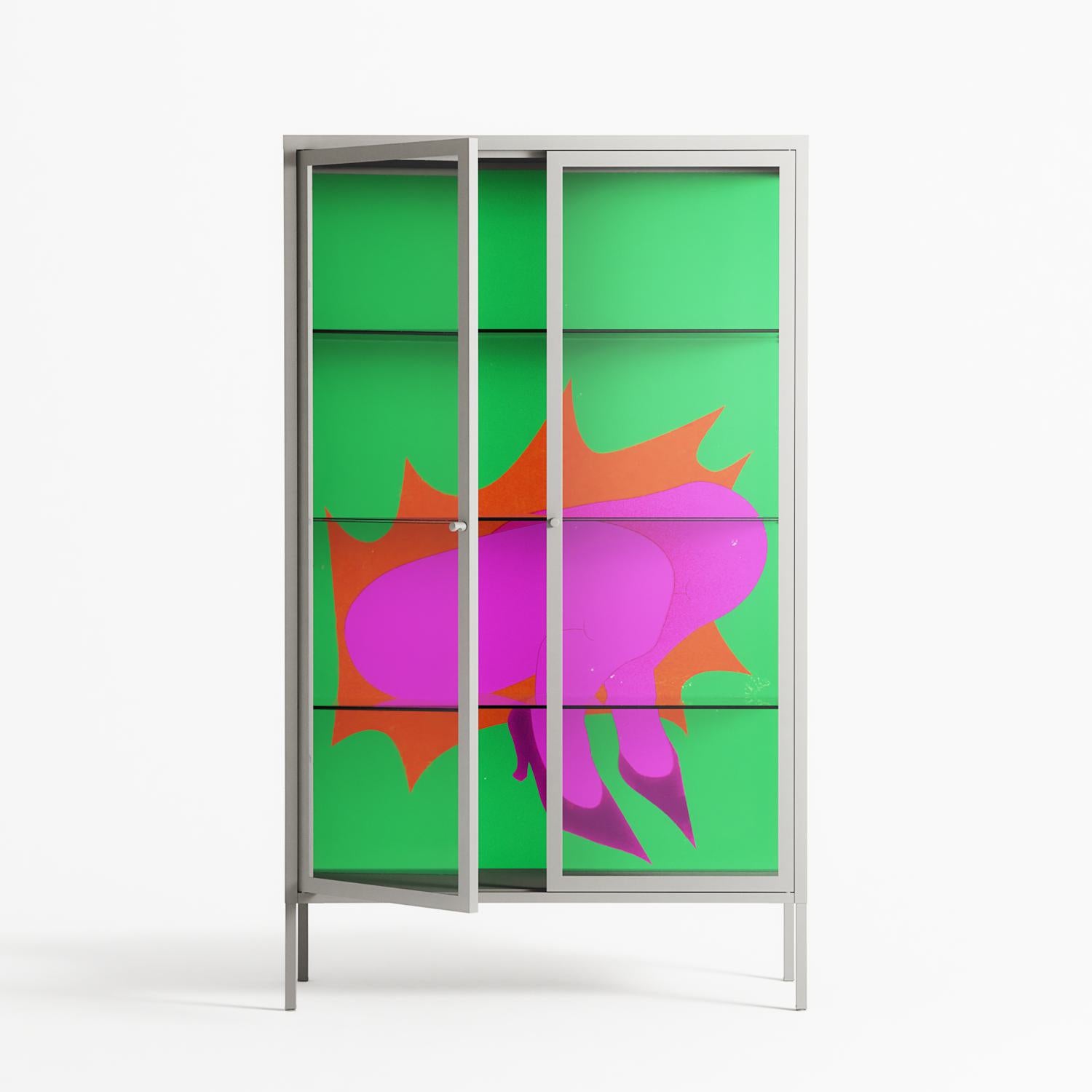 Sit This One Out - Cabinet - Ciara Wade - Chalk - Clear glass
