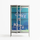 It Comes in Waves - Cabinet - Ciara Wade - Chalk - Clear glass