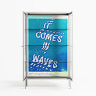 It Comes in Waves - Cabinet - Ciara Wade - Chalk - Clear glass