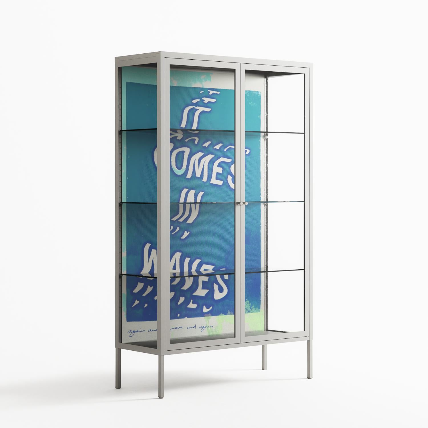 It Comes in Waves - Cabinet - Ciara Wade - Chalk - Clear glass