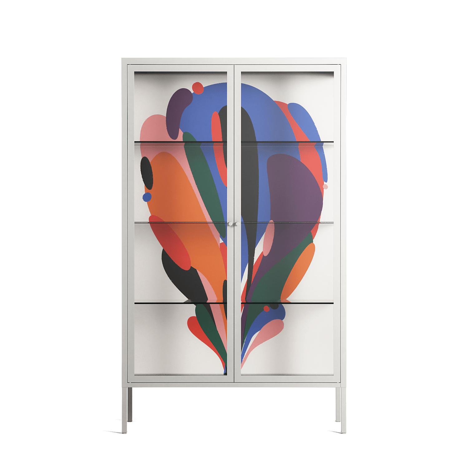 Balloons - Cabinet - Vratislav Pecka - Chalk - Clear glass