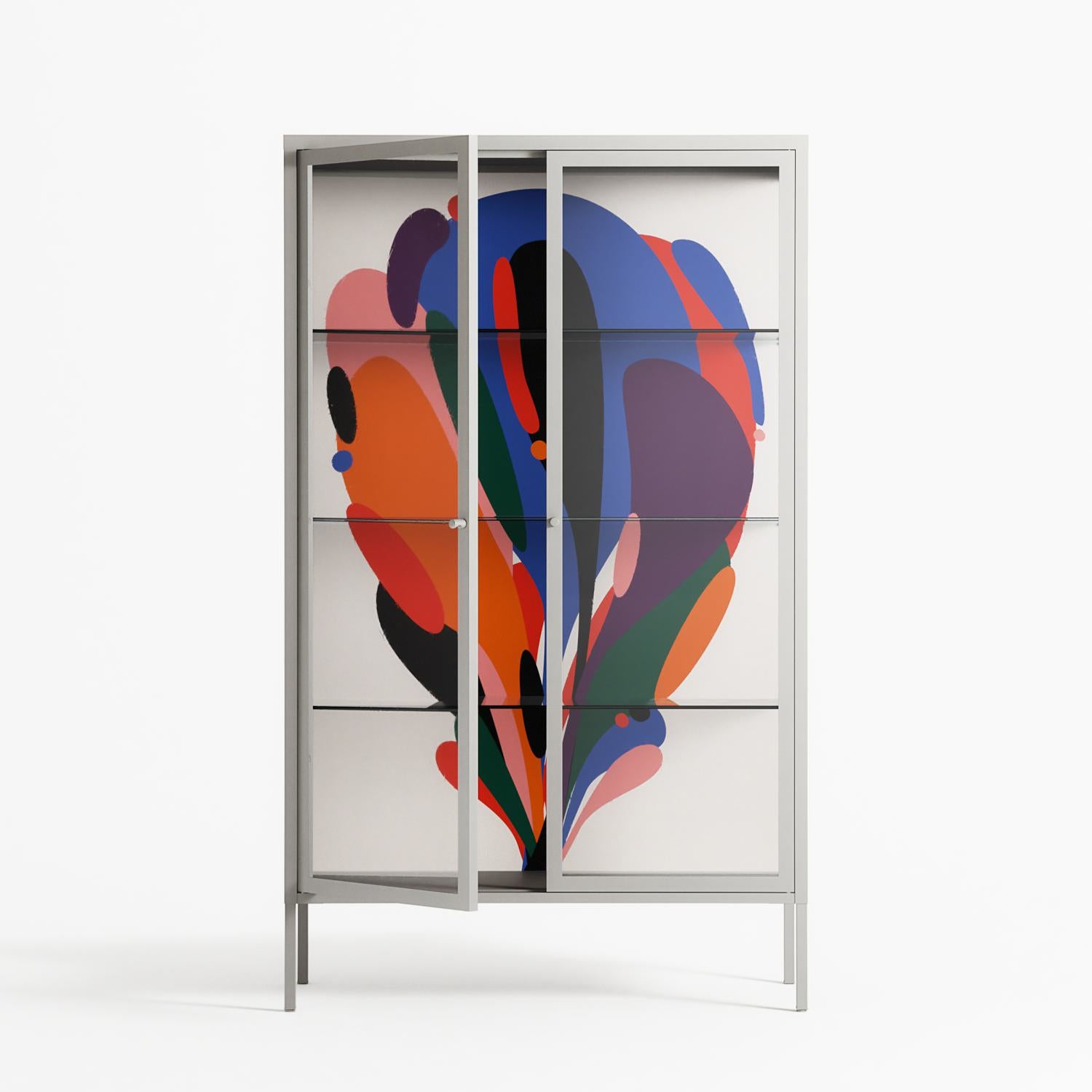 Balloons - Cabinet - Vratislav Pecka - Chalk - Clear glass
