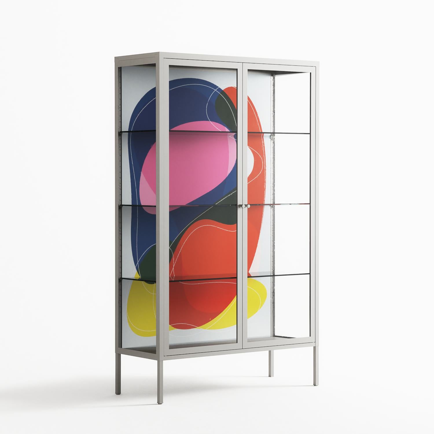 Blends - Cabinet - Vratislav Pecka - Chalk - Clear glass