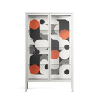Conserto - Cabinet - Vratislav Pecka - Chalk - Clear glass