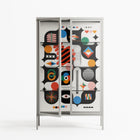 Connections - Cabinet - Vratislav Pecka - Chalk - Clear glass