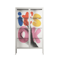Its Ok - Cabinet - Vratislav Pecka - Chalk - Clear glass