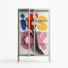 Its Ok - Cabinet - Vratislav Pecka - Chalk - Clear glass