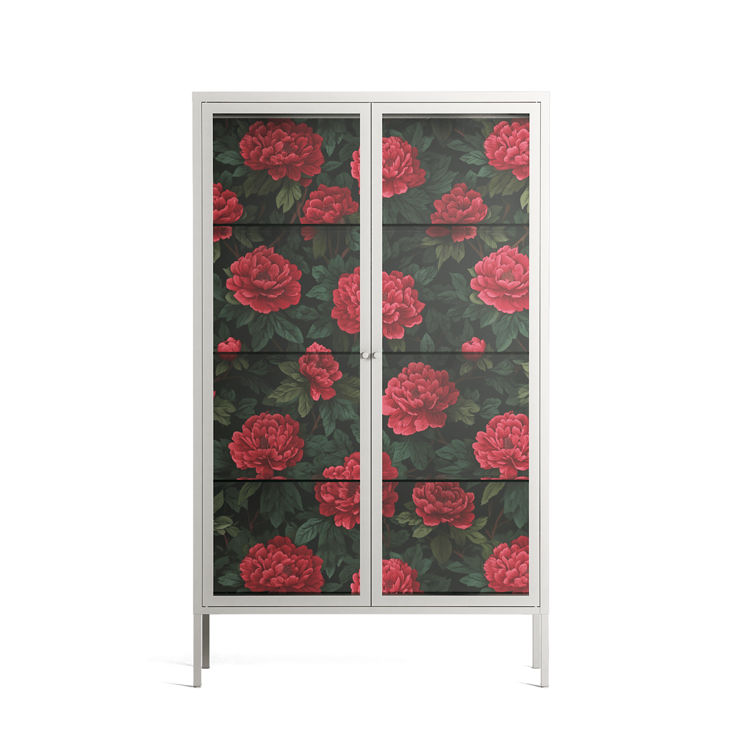 Mormors Rabatt - Cabinet - Nur Rydberg - Chalk - Clear glass