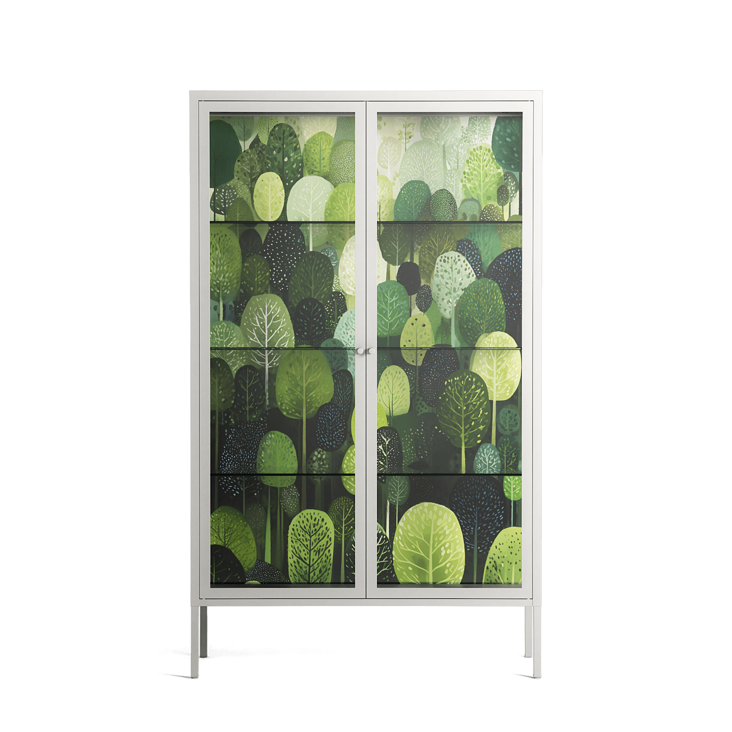 Tummetott - Cabinet - Nur Rydberg - Chalk - Clear glass