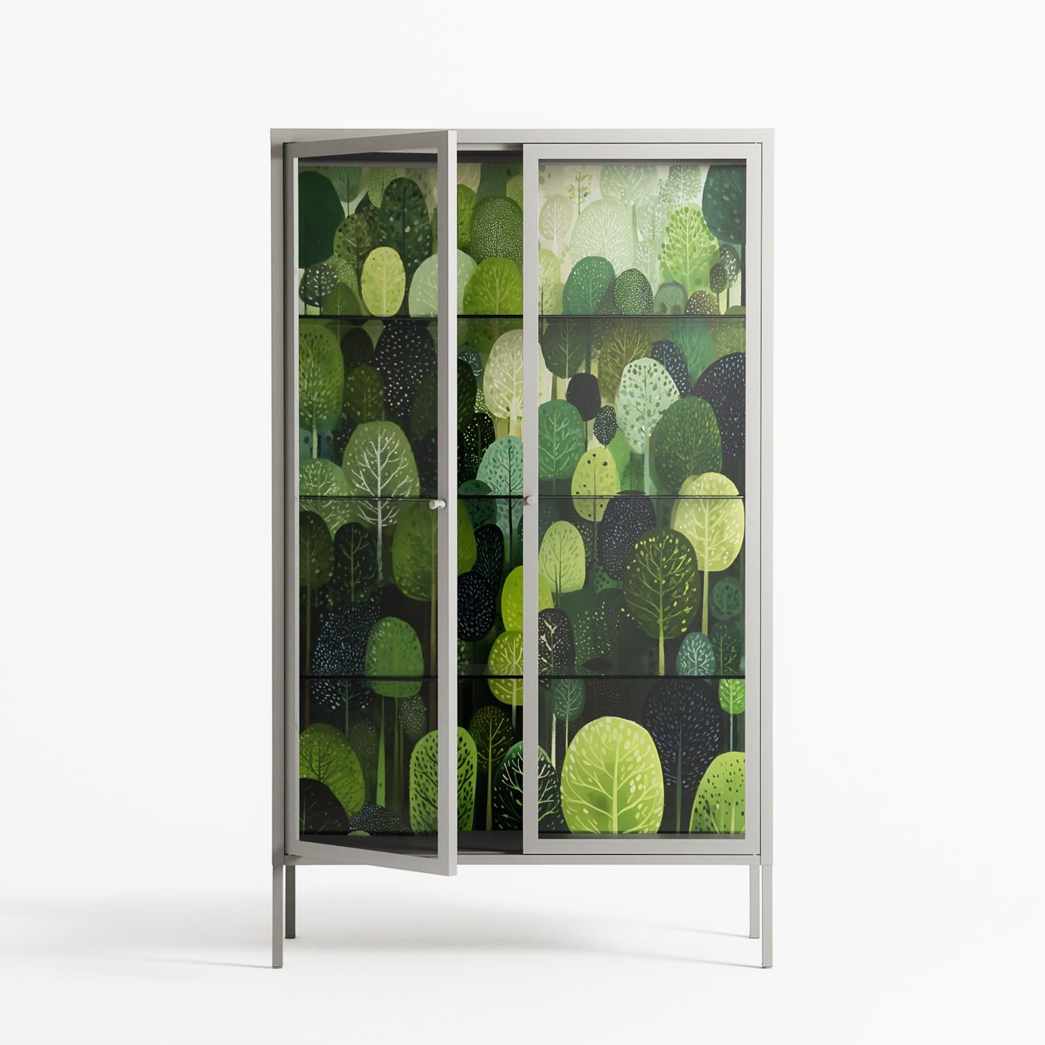 Tummetott - Cabinet - Nur Rydberg - Chalk - Clear glass
