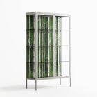 Björkskog - Cabinet - Nur Rydberg - Chalk - Clear glass