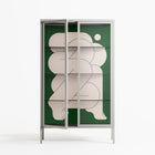 Carry - Cabinet - Andrea Devia-Nuño - Chalk - Clear glass