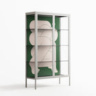 Carry - Cabinet - Andrea Devia-Nuño - Chalk - Clear glass
