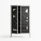Love Flow - Cabinet - Andrea Devia-Nuño - Chalk - Clear glass