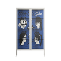 Cool Cool Salon Blue - Cabinet - Aley Wild - Chalk - Clear glass