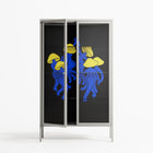 Mushroom Dance Blue - Cabinet - Aley Wild - Chalk - Clear glass