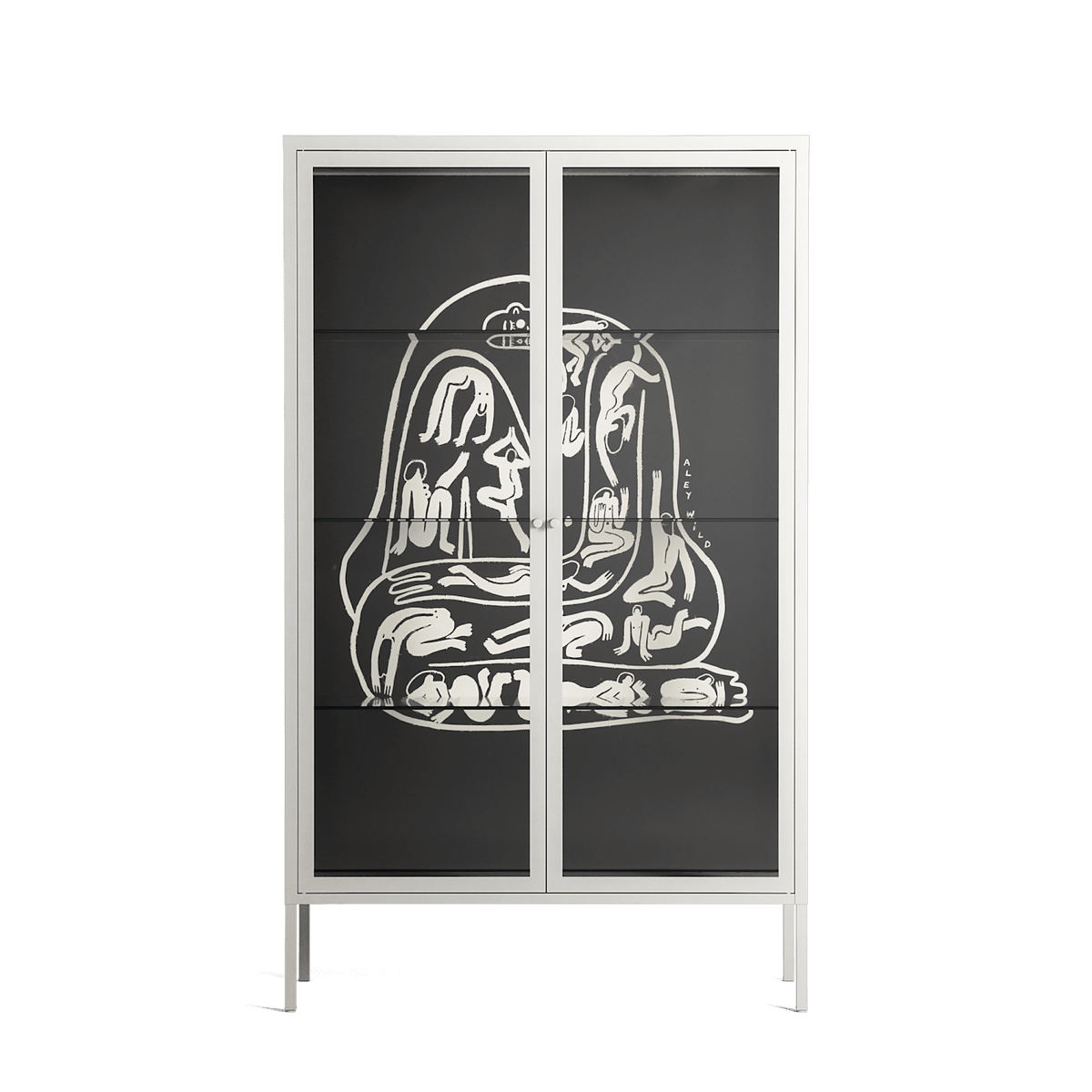 Nudes on Nudes - Cabinet - Aley Wild - Chalk - Clear glass