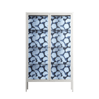 Blue Poppy 2 - Cabinet - Katie O’Shea - Chalk - Clear glass