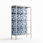 Blue Poppy 2 - Cabinet - Katie O’Shea - Chalk - Clear glass