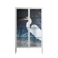 Egret - Cabinet - Katie O’Shea - Chalk - Clear glass