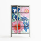 Pink Anemones - Cabinet - Katie O’Shea - Chalk - Clear glass