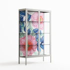 Pink Anemones - Cabinet - Katie O’Shea - Chalk - Clear glass