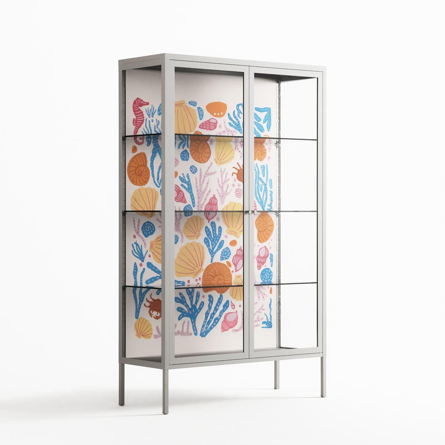 Sea Critters - Cabinet - Katie O’Shea - Chalk - Clear glass