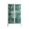 Turtle With Kelp - Cabinet - Katie O’Shea - Chalk - Clear glass