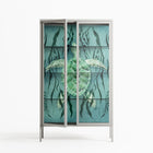 Turtle With Kelp - Cabinet - Katie O’Shea - Chalk - Clear glass