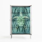 Turtle With Kelp - Cabinet - Katie O’Shea - Chalk - Clear glass