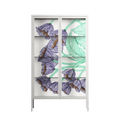 Tulips Purple - Cabinet - Katie O’Shea - Chalk - Clear glass