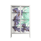 Tulips Purple - Cabinet - Katie O’Shea - Chalk - Clear glass