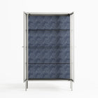 Basket Weave - Cabinet - Katie O’Shea - Chalk - Clear glass