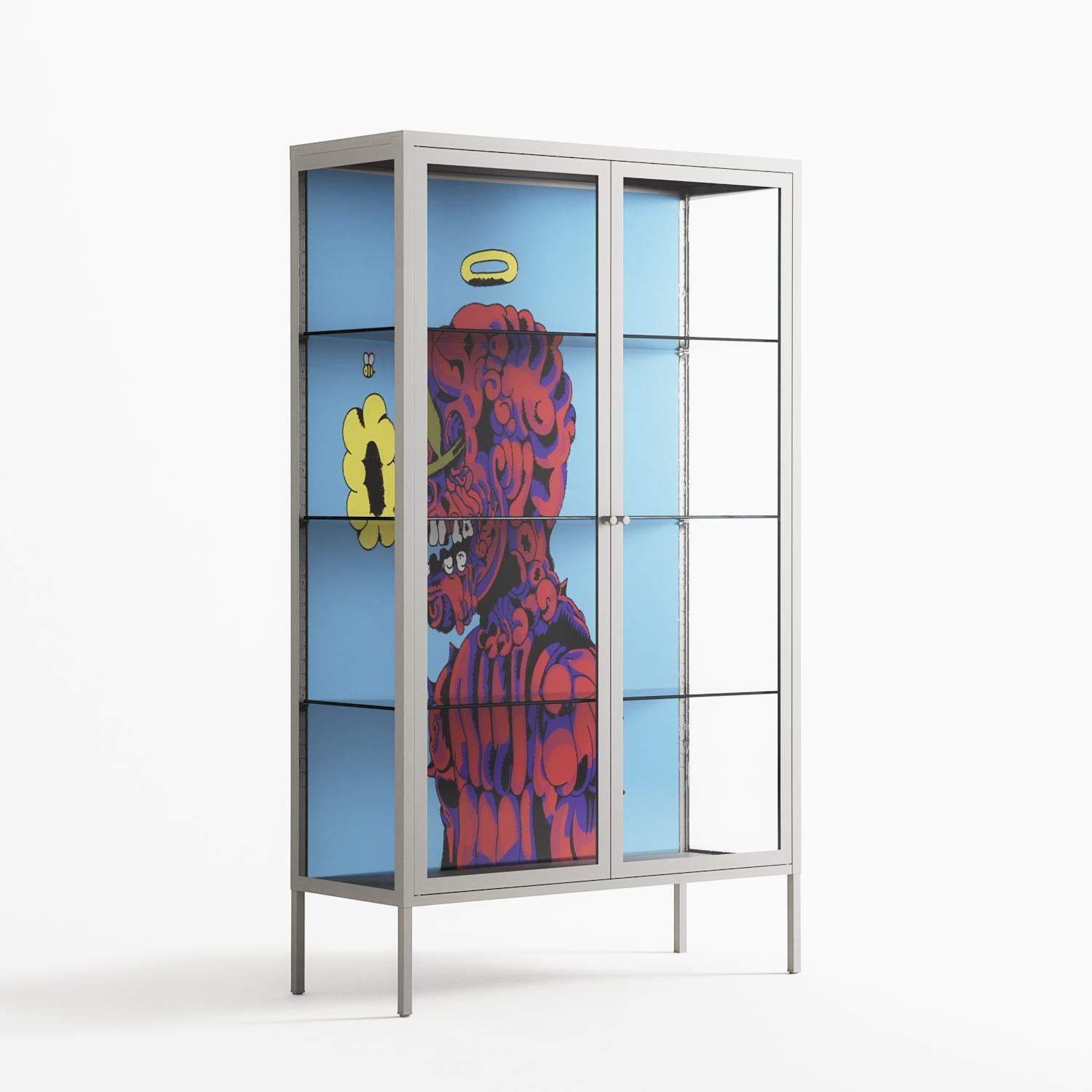 Flower - Cabinet - Cezar Berje - Chalk - Clear glass