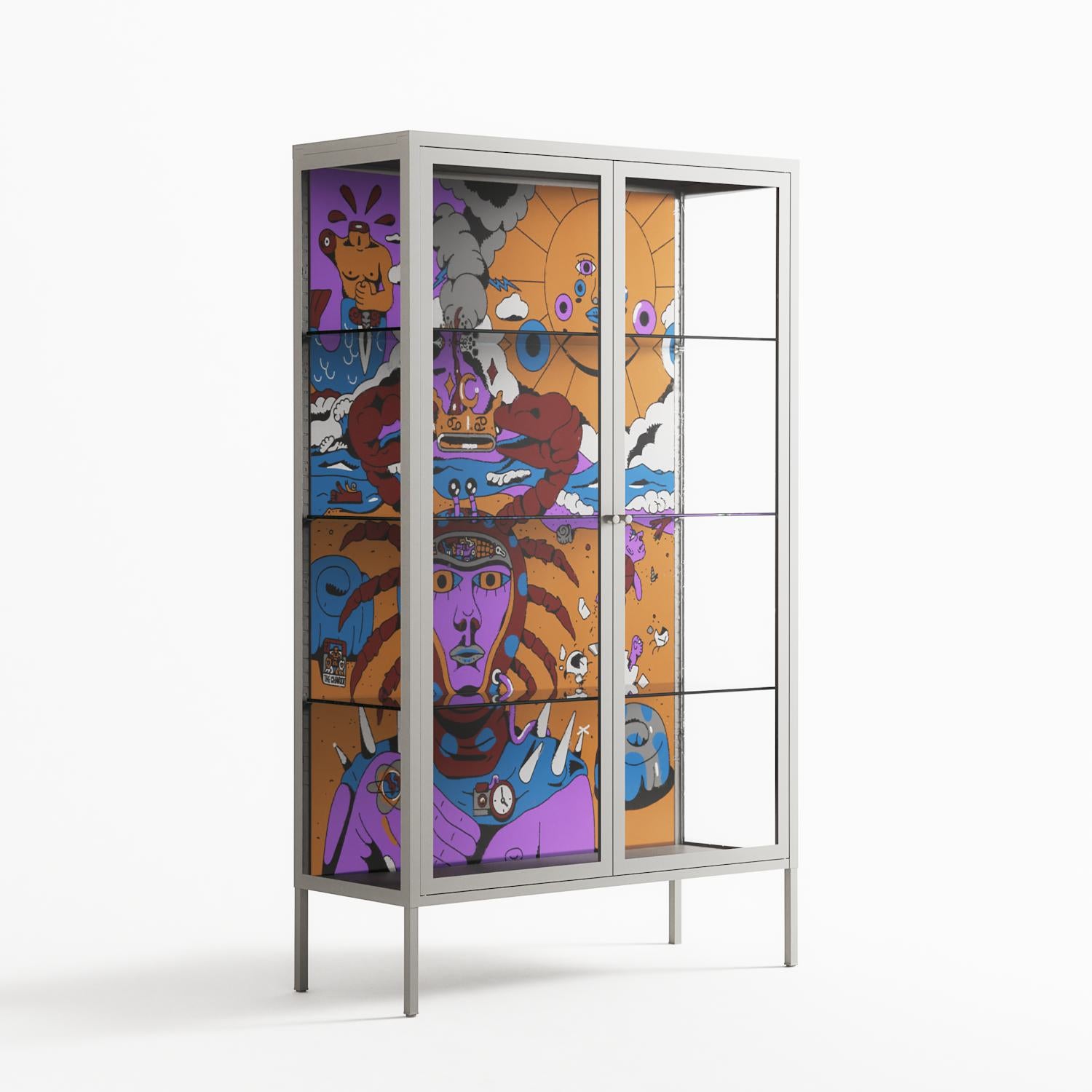 Solar Cancer - Cabinet - Cezar Berje - Chalk - Clear glass
