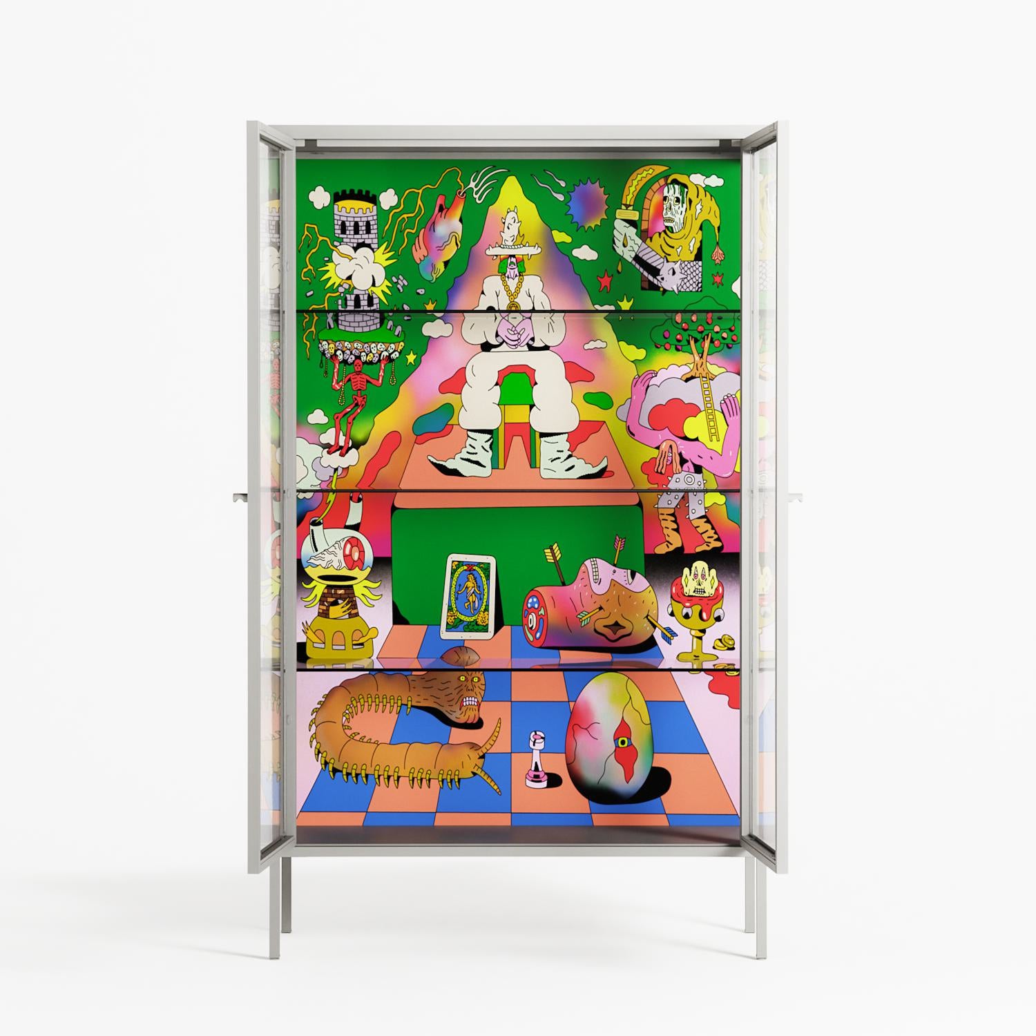 The Holy Mountain - Cabinet - Cezar Berje - Chalk - Clear glass