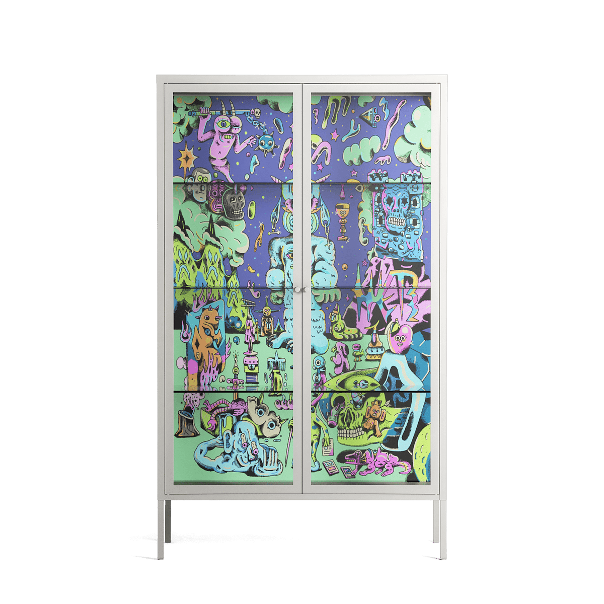 Transmutation - Cabinet - Cezar Berje - Chalk - Clear glass