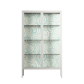 Epic Swirl - Cabinet - Amy Suther - Chalk - Clear glass