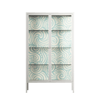 Epic Swirl - Cabinet - Amy Suther - Chalk - Clear glass