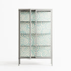 Epic Swirl - Cabinet - Amy Suther - Chalk - Clear glass