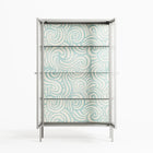 Epic Swirl - Cabinet - Amy Suther - Chalk - Clear glass
