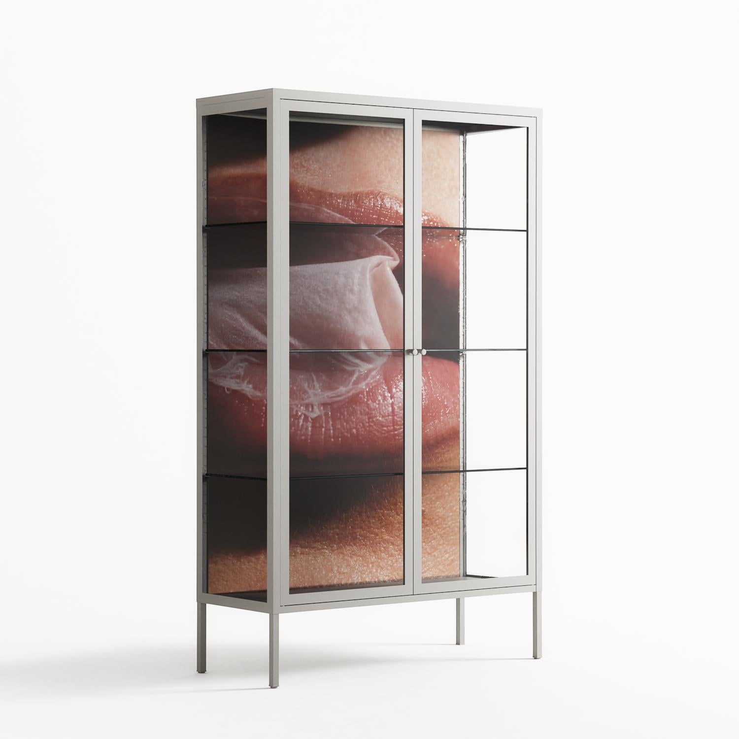 Blow - Cabinet - Nadia Ryder - Chalk - Clear glass
