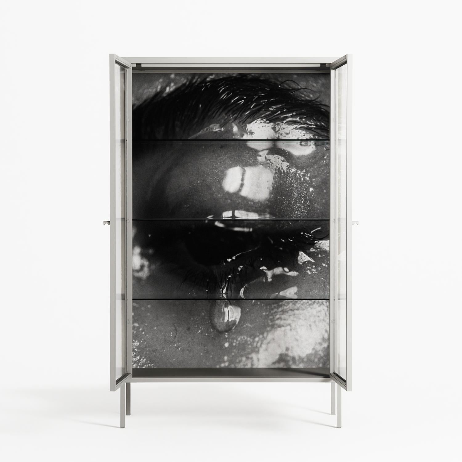 Gel - Cabinet - Nadia Ryder - Chalk - Clear glass